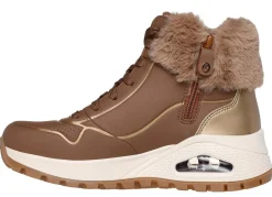 Discount Skechers , gefütterte Damen-Boots, Winterschuhe, mit flauschigem Plüschkragen BRAUN