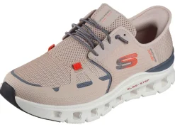 Discount Skechers , Herren-Sneaker, mit geformter Slip-Ins Fersenplatte TAUPE-GRAU