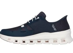 Best Skechers , Herren-Sneaker, mit geformter Slip-Ins Fersenplatte MARINE
