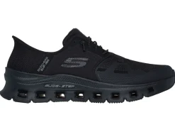 Best Skechers , Herren-Sneaker, mit geformter Slip-Ins Fersenplatte SCHWARZ