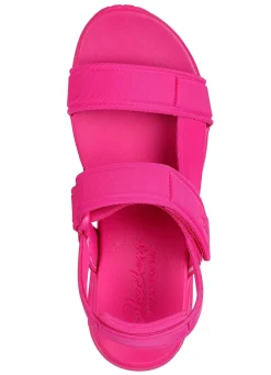 Best Skechers Sandale aus dehnbarem Textilmaterial PINK