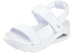 Clearance Skechers Sandale aus dehnbarem Textilmaterial WEISS