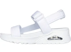 Clearance Skechers Sandale aus dehnbarem Textilmaterial WEISS