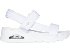 Clearance Skechers Sandale aus dehnbarem Textilmaterial WEISS