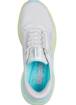 Discount Skechers Sneaker mit geformter Slip-Ins Fersenplatte EISGRAU-MULTICOLOR