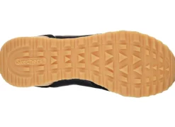 Online Skechers , sportliche Damen-Sneaker, aus Leder, Synthetik und Mesh SCHWARZ-ROSÉGOLD