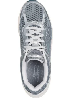 Sale Skechers , sportliche Damen-Sneaker, mit herausnehmbarem Fußbett SILBER-GRAU