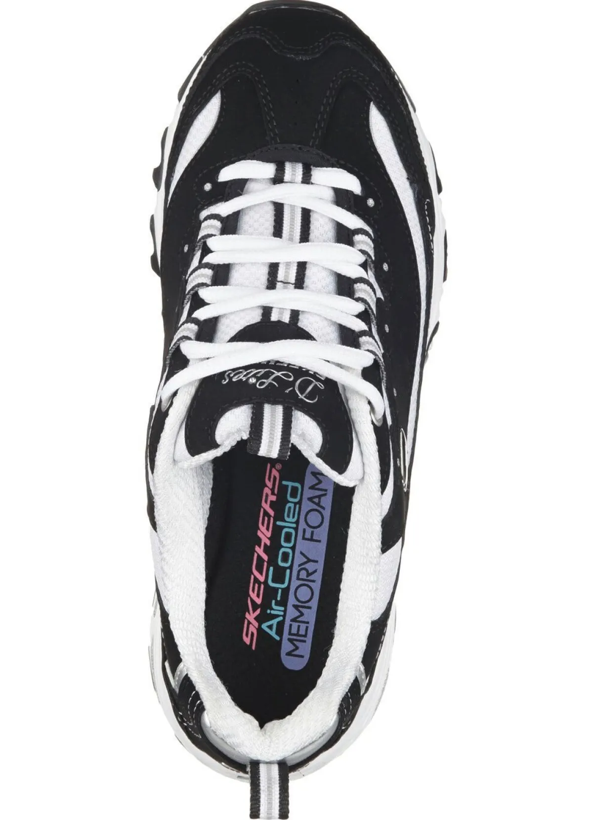 Skechers , sportliche Damen-Sneaker, mit herausnehmbarem Fußbett SCHWARZ-WEISS