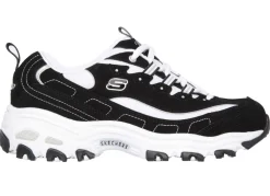 Skechers , sportliche Damen-Sneaker, mit herausnehmbarem Fußbett SCHWARZ-WEISS