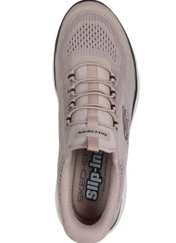 Best Skechers , sportliche Herren-Sneaker, mit geformter Slip-Ins Fersenplatte TAUPE