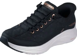New BADER SKECHERS, stylische Damen-Sneaker, mit geformter Slip-Ins Fersenplatte SCHWARZ