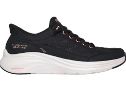 New BADER SKECHERS, stylische Damen-Sneaker, mit geformter Slip-Ins Fersenplatte SCHWARZ