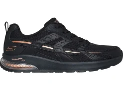 Outlet Skechers , stylische Damen-Sneaker, mit Schnürung SCHWARZ