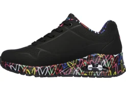 Skechers , trendige Damen-Sneaker, mit sichtbarem Luftpolster SCHWARZ
