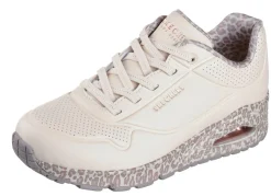 Skechers , trendige Damen-Sneaker, mit sichtbarem Luftpolster WEISS-LEO