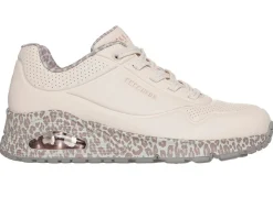 Skechers , trendige Damen-Sneaker, mit sichtbarem Luftpolster WEISS-LEO