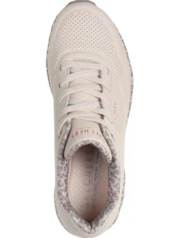 Skechers , trendige Damen-Sneaker, mit sichtbarem Luftpolster WEISS-LEO