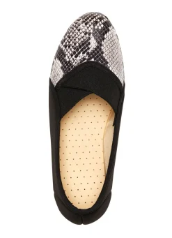 Best BADER Slipper aus elastischem Textilmaterial SCHWARZ-GRAU