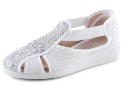 Hot BADER Slipper mit luftigen Durchbrüchen WEISS