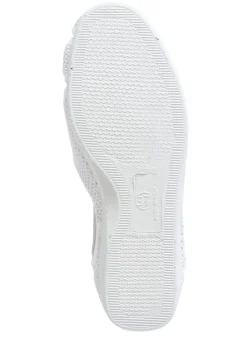 Hot BADER Slipper mit luftigen Durchbrüchen WEISS