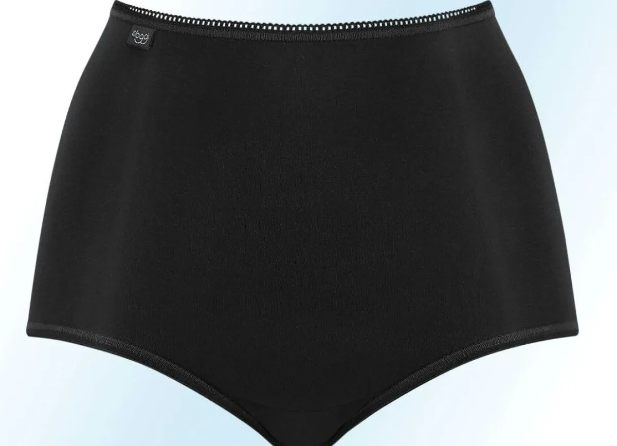 Sale SLOGGI 24/7 Dreierpack Slips mit flachen Abschlüssen SCHWARZ