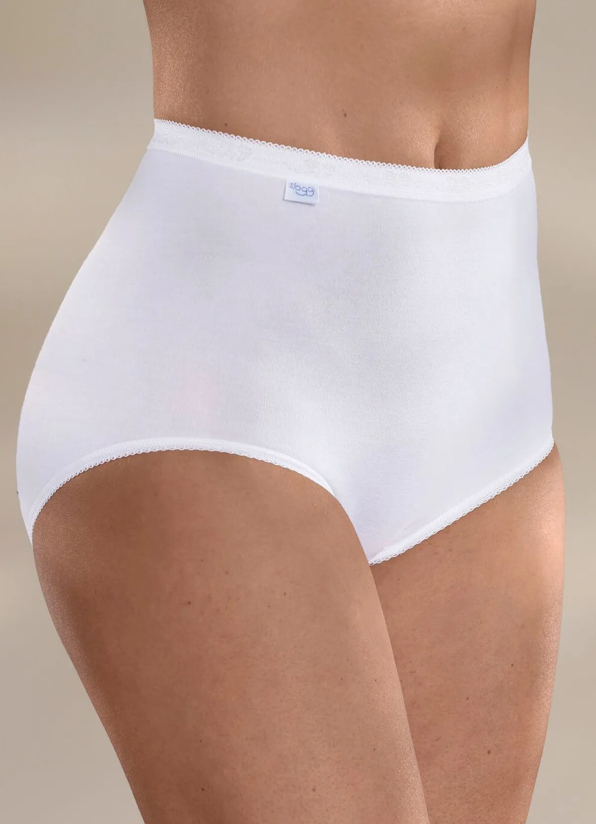 Online SLOGGI Dreierpack Maxi Slip mit elastischen Abschlüssen WEISS