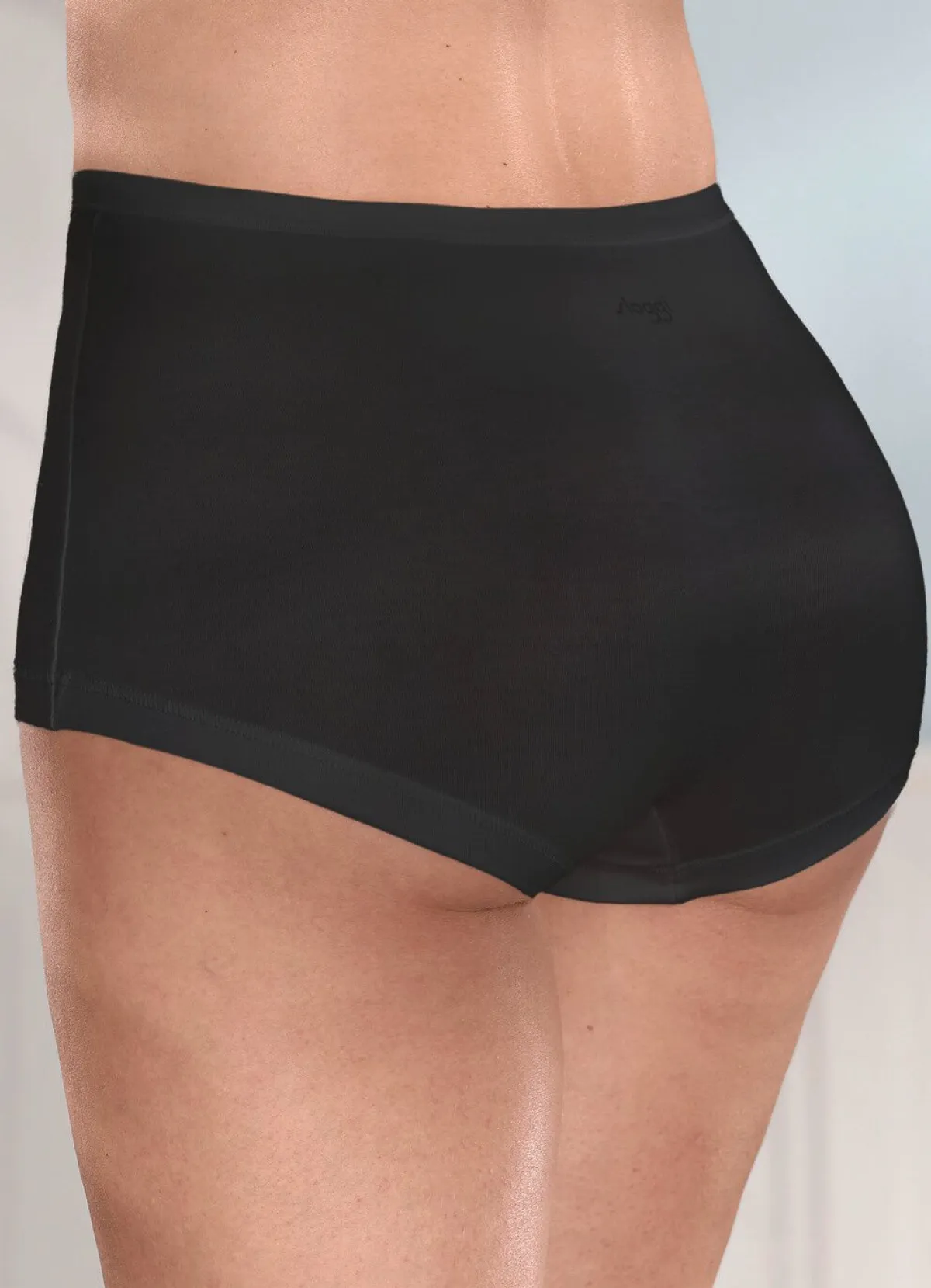 SLOGGI GO Daily Cotton Dreierpack Pants mit BIO-Baumwolle SCHWARZ