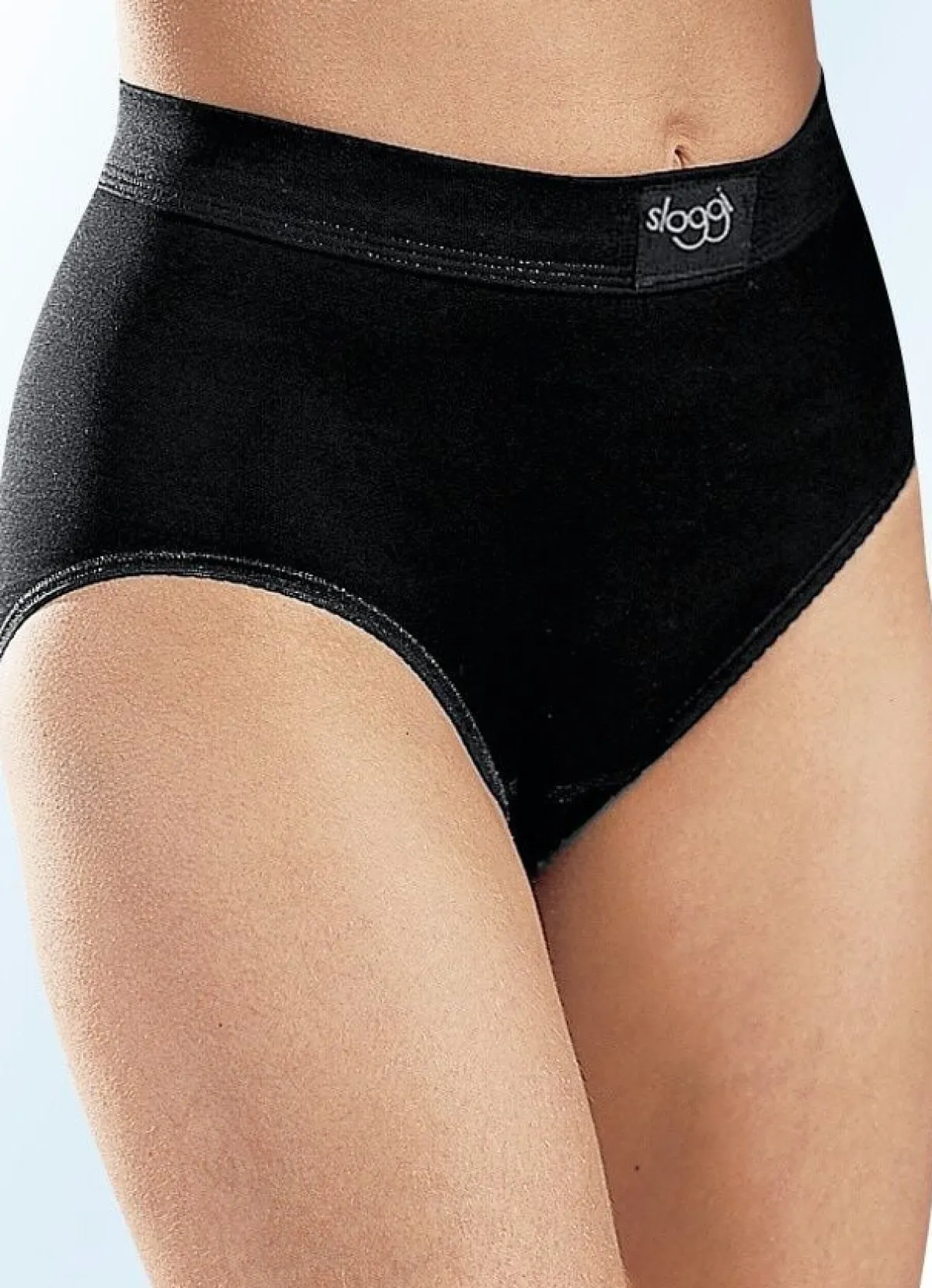Sale SLOGGI Double Comfort Zwierpack Maxi-Slips mit BIO-Baumwolle SCHWARZ