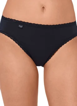 Hot BADER Sloggi 24/7 Dreierpack Slips mit Spitzenbandabschlüssen SCHWARZ