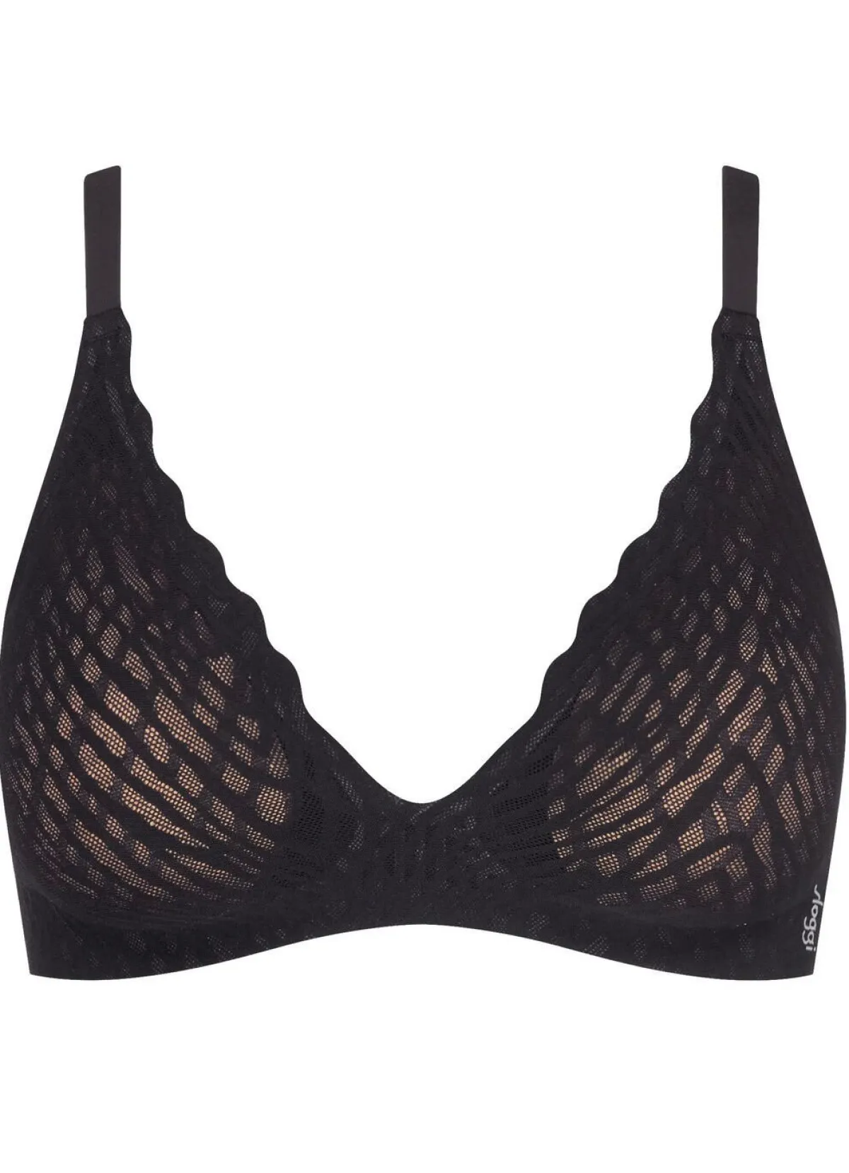 Hot BADER sloggi ZERO Feel-Push-up-BH mit Elastikspitze SCHWARZ