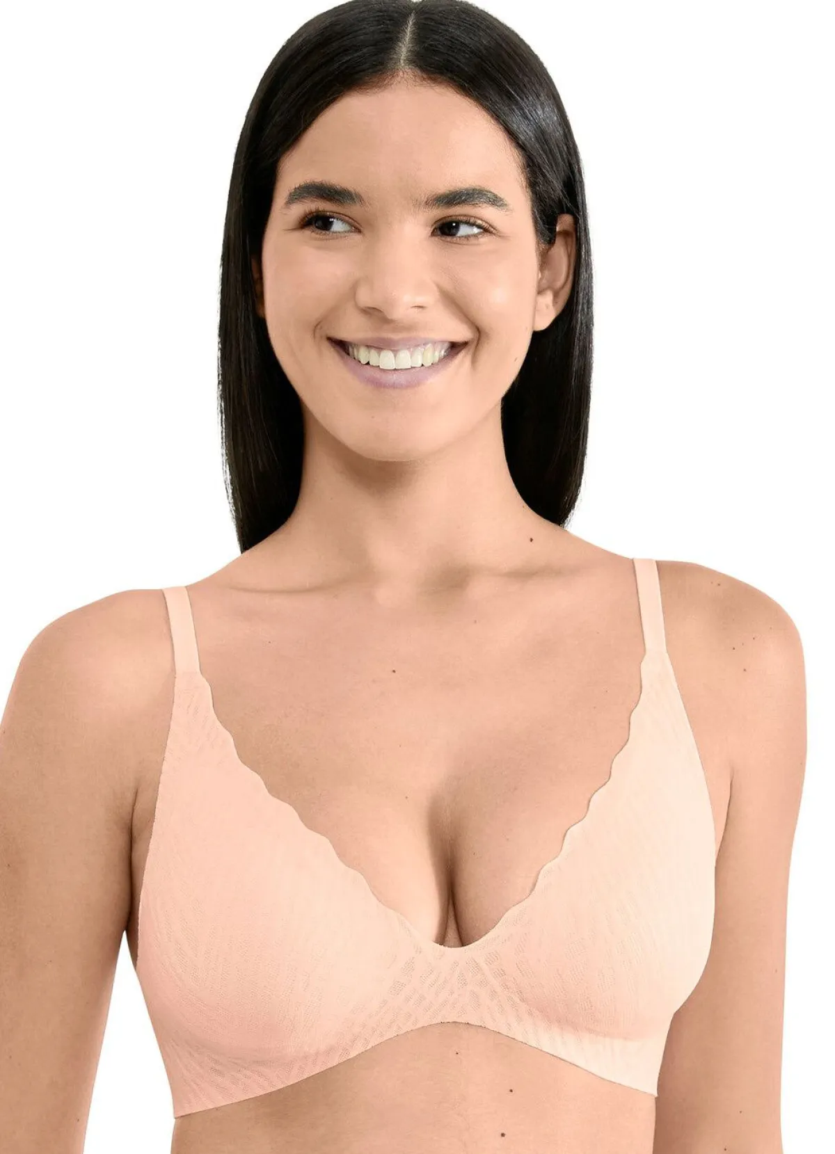 Online BADER sloggi ZERO Feel-Push-up-BH mit Elastikspitze ZARTAPRICOT