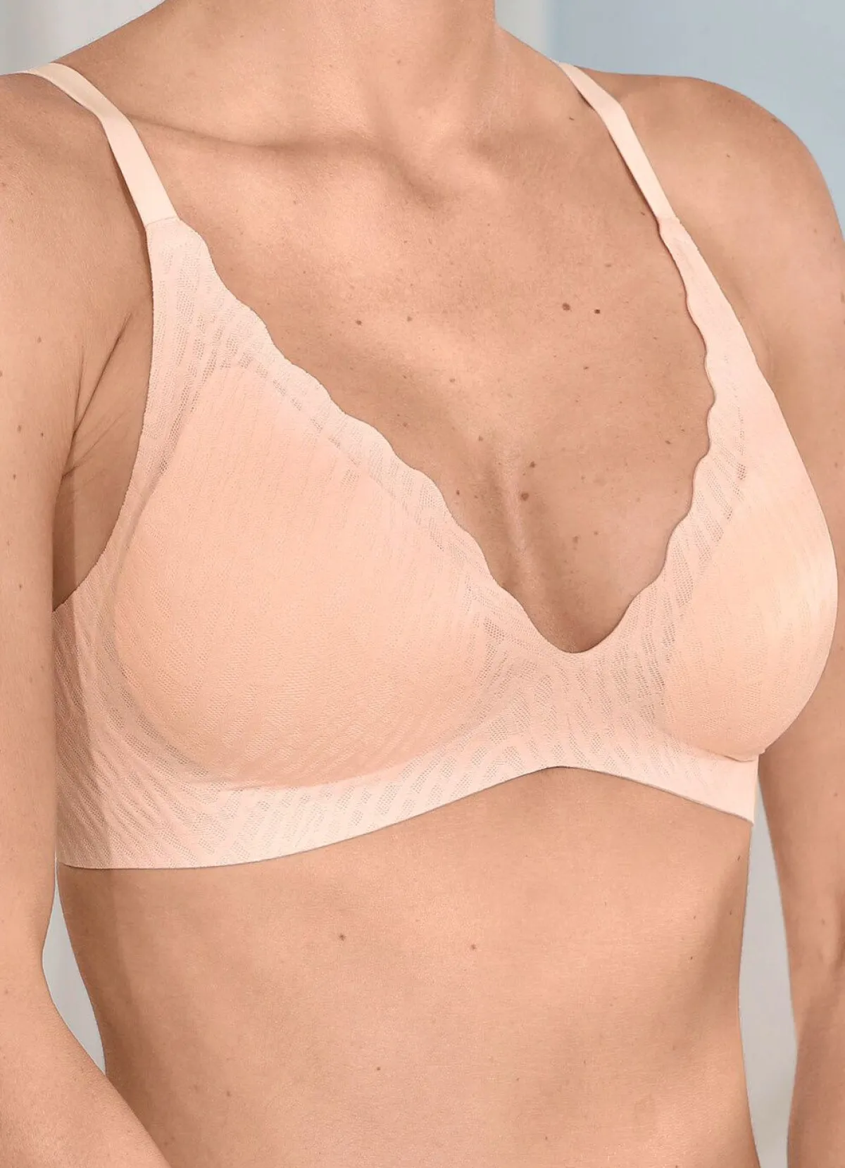 Online BADER sloggi ZERO Feel-Push-up-BH mit Elastikspitze ZARTAPRICOT