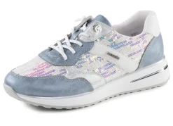 Clearance Remonte Sneaker mit schimmernden Pailletten BLEU-WEISS