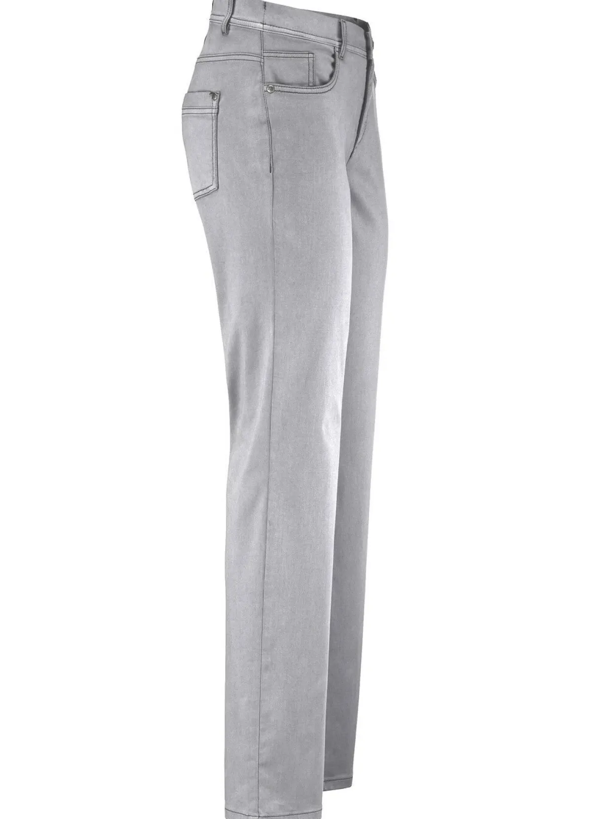 Best ASCARI Softe Hose in 5-Pocket-Form HELLGRAU