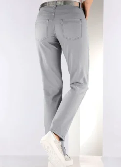 Best ASCARI Softe Hose in 5-Pocket-Form HELLGRAU