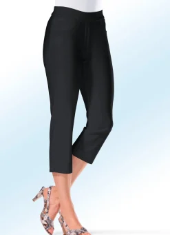 Outlet BADER Soft-Stretch-Caprihose in 11 Farben SCHWARZ