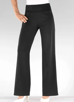 Clearance KLAUS MODELLE MADE IN GERMANY Soft-Stretch-Hose in modischer Weite SCHWARZ