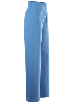 New KLAUS MODELLE MADE IN GERMANY Soft-Stretch-Hose in modischer Weite AZURBLAU