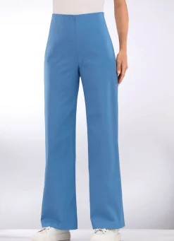 New KLAUS MODELLE MADE IN GERMANY Soft-Stretch-Hose in modischer Weite AZURBLAU