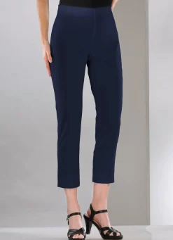 Clearance KLAUS MODELLE MADE IN GERMANY Soft-Stretch-Hose in 7/8-Länge MARINE