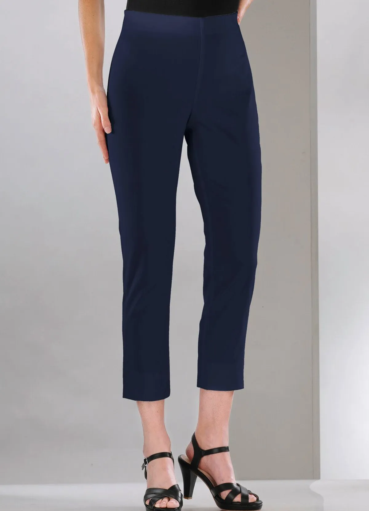 Clearance KLAUS MODELLE MADE IN GERMANY Soft-Stretch-Hose in 7/8-Länge MARINE