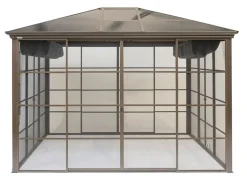 Clearance BADER SOJAG Aluminium Pavillon Castel in edlem ton BRONZE