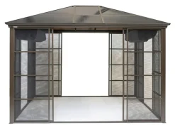 Clearance BADER SOJAG Aluminium Pavillon Castel in edlem ton BRONZE