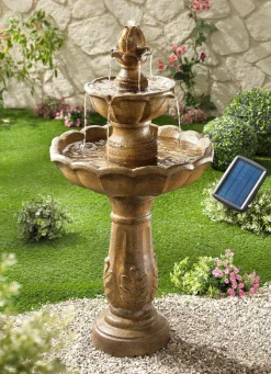 Best BADER Solarbrunnen Kingsbury BRAUN