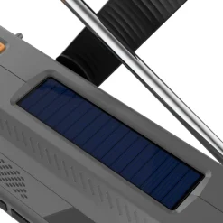 Outlet Reflexion Solarkurbel-Radio mit DAB+ und UKW-Tuner ANTHRAZIT