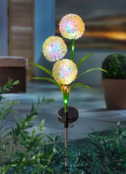 New BADER Solar-LED-Kugelblüte bunt