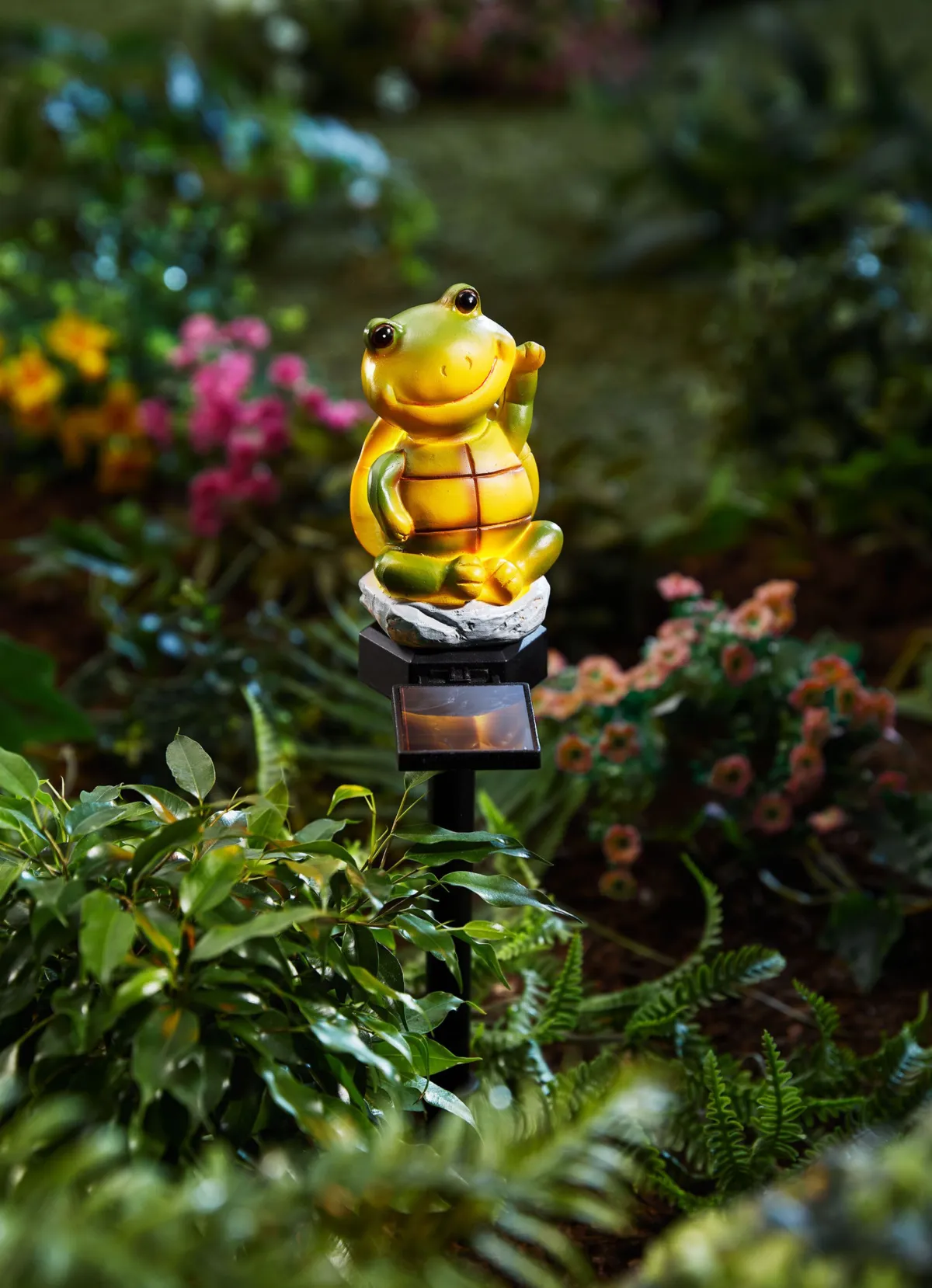New BADER Solarstecker "Freundliche Schildkröte" grün