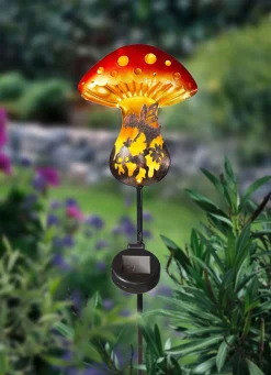 KILLTEC Solarstecker "Pilz" rot-weiß-braun