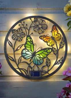 Sale BADER Solar-Wanddeko "Papillon" BUNT