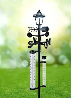 Best BADER Solar-Wetterstation XXL SCHWARZ